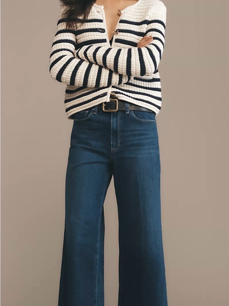 Paige Spotlight High Rise Cropwide Leg Jeans